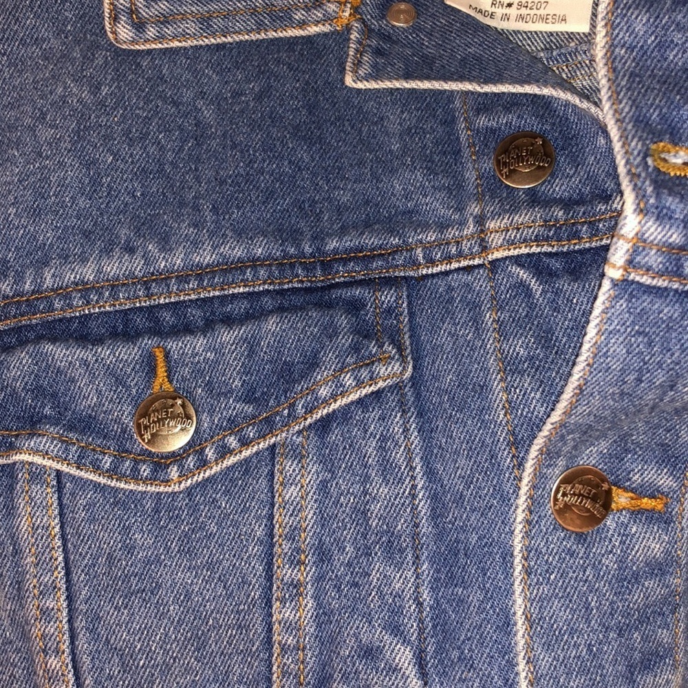 Planet Hollywood Lake Tahoe Vintage Denim Jacket - Picture 9 of 14